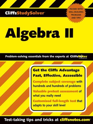 cover image of CliffsStudySolver Algebra II